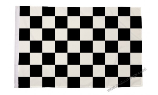 Black and White Check Flag (Sleeved)